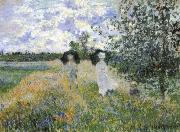 Claude Monet A walk near Argenteuil oil on canvas